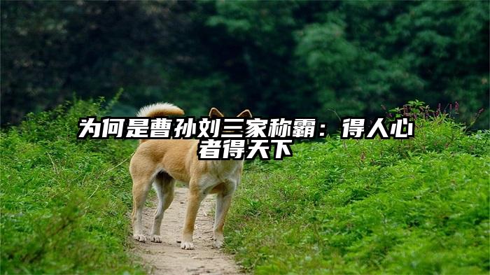 为何是曹孙刘三家称霸：得人心者得天下