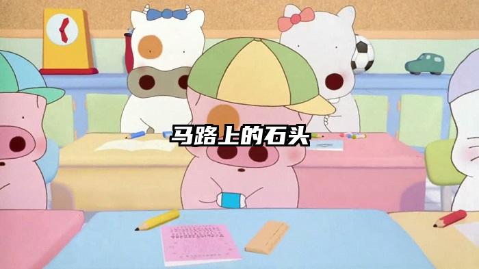 马路上的石头