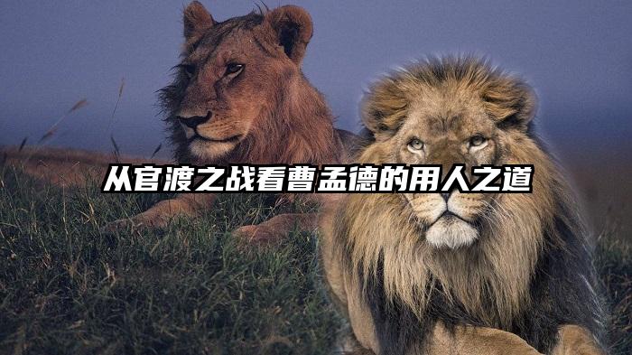 从官渡之战看曹孟德的用人之道