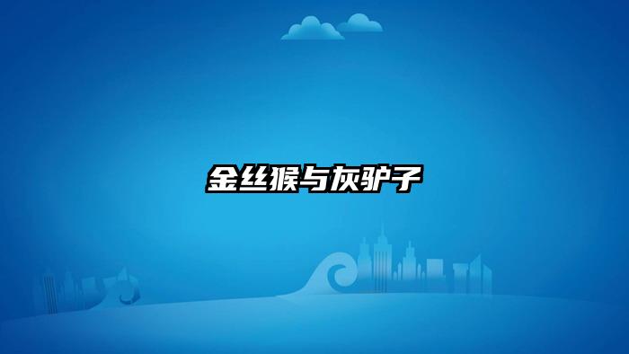金丝猴与灰驴子