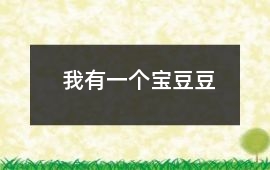 我有一个宝豆豆
