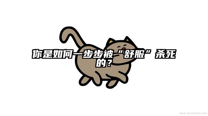 你是如何一步步被“舒服”杀死的？