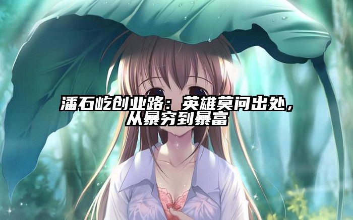 潘石屹创业路：英雄莫问出处，从暴穷到暴富