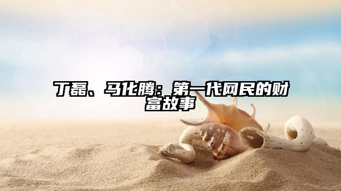 丁磊、马化腾：第一代网民的财富故事