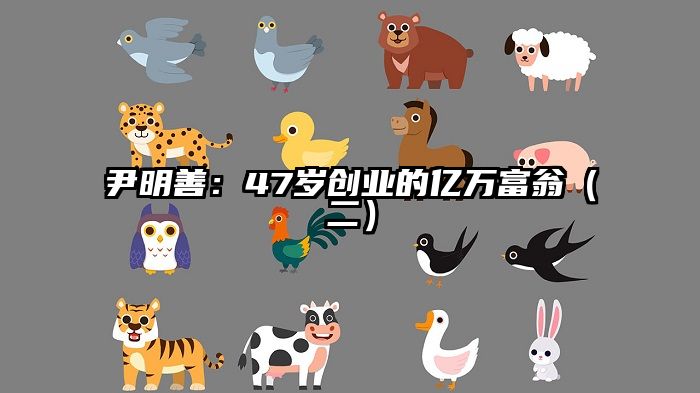 尹明善：47岁创业的亿万富翁（二）