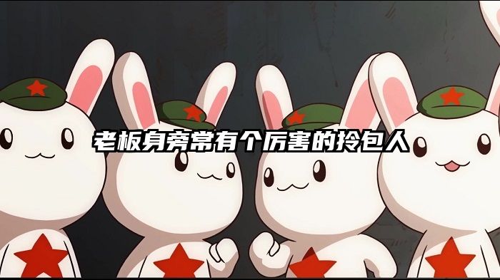 老板身旁常有个厉害的拎包人