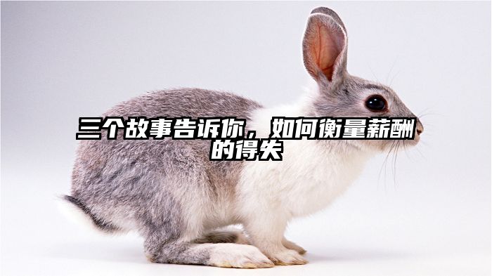 三个故事告诉你，如何衡量薪酬的得失