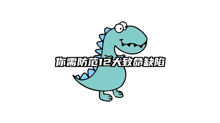 你需防范12大致命缺陷