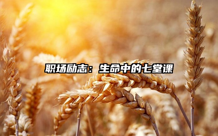 职场励志:生命中的七堂课